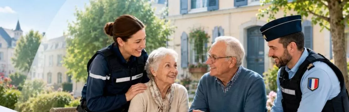 Illustration : L'action des forces de sécurité intérieure dans la prévention, la protection et l'accompagnement des seniors